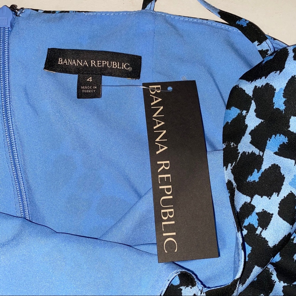 NWT BANANA REPUBLIC LEOPARD WIDE LEG CROPPED JUMPSUIT SIZE 4 - Picture 11 of 14